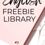 A pink writing journal